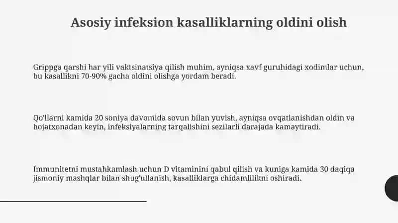 Infektsion kasalliklarning oldini olish 3