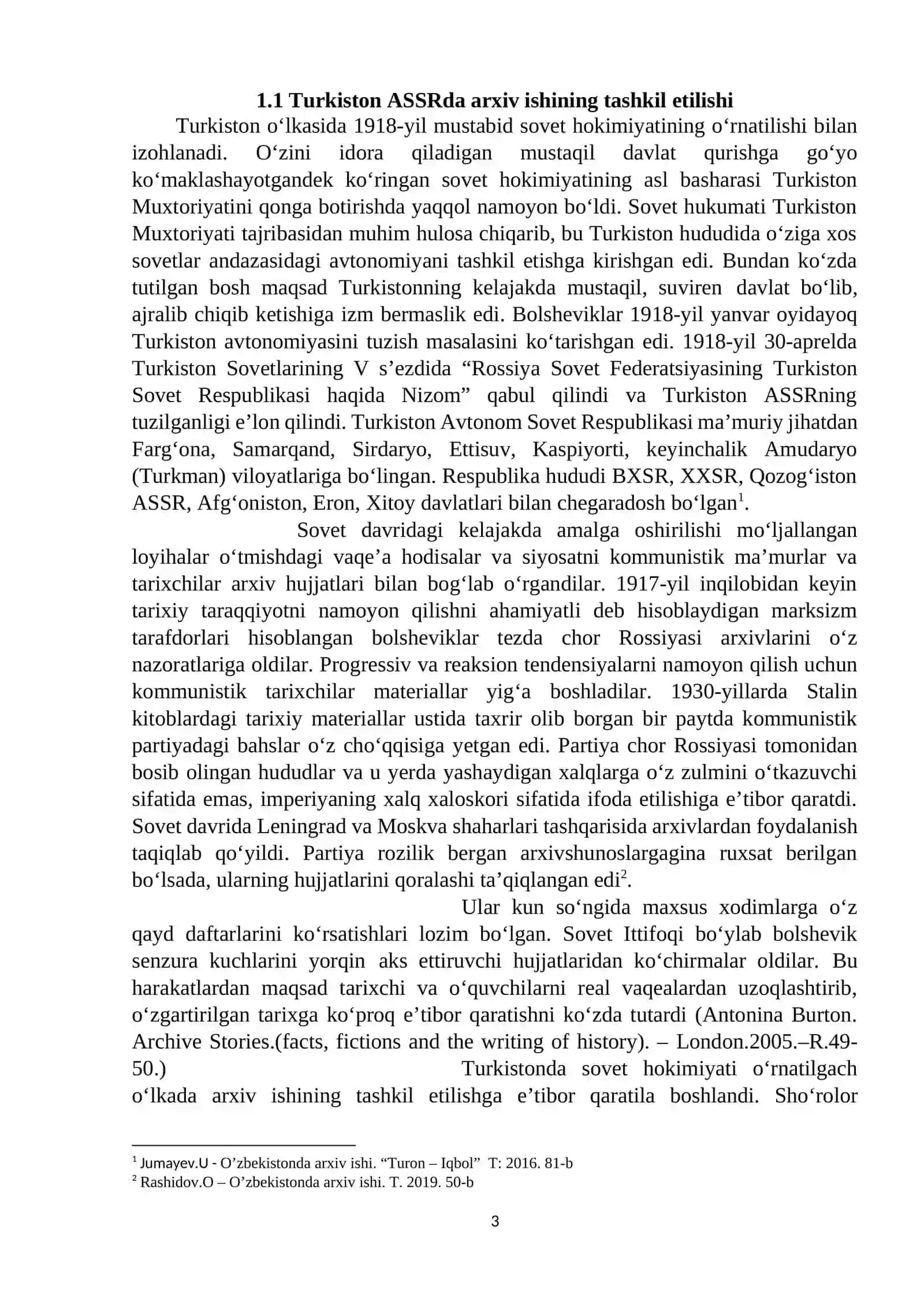 Turkistonda Arxiv Ishi Tarixi 3