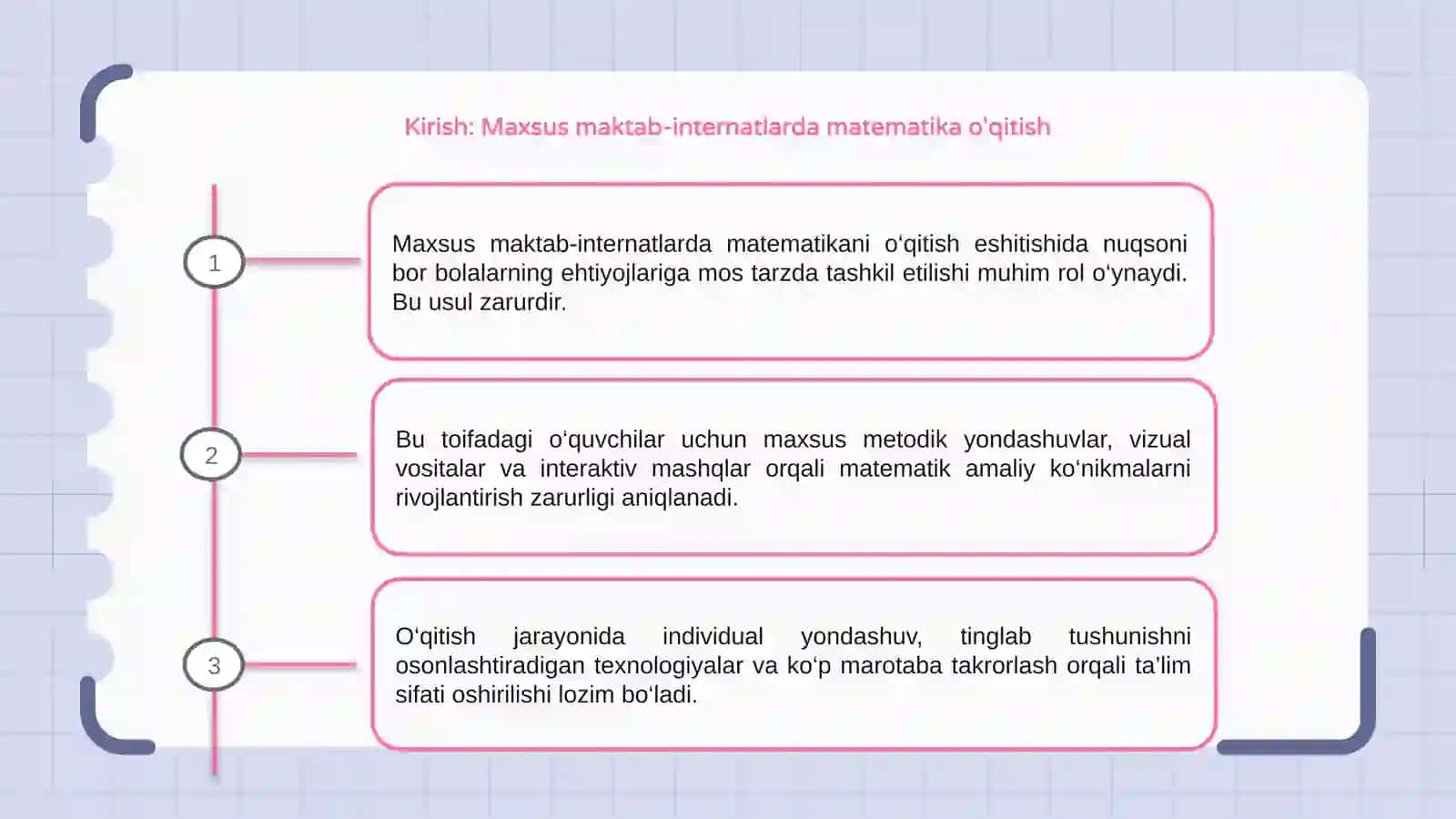 Matematik mashqlarni shakllantirish bo'yicha ish usullari 3
