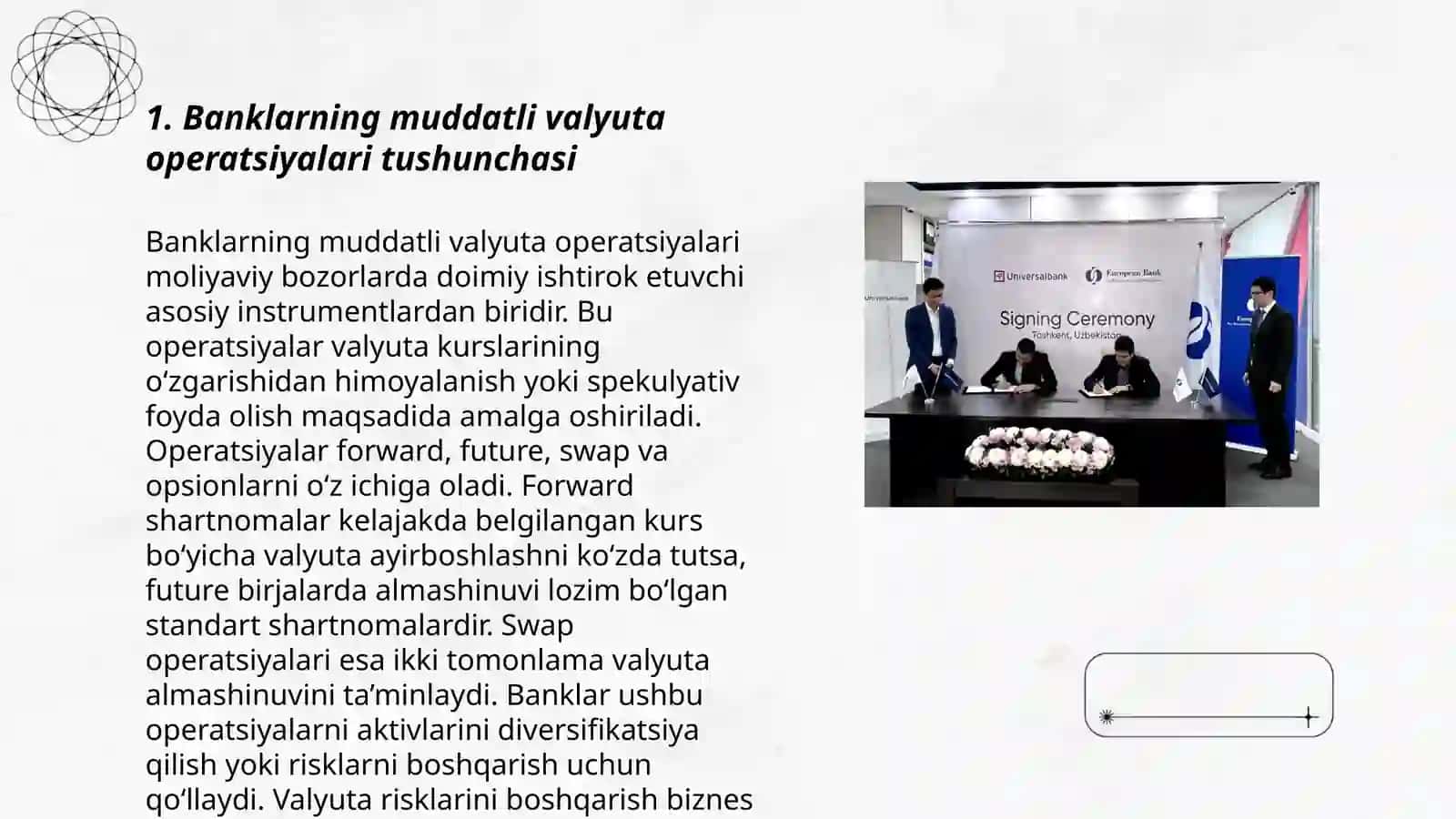 Banklarning muddatli valyuta operatsiyalari 3