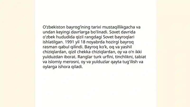 Oʻzbekiston bayrogʻi 3