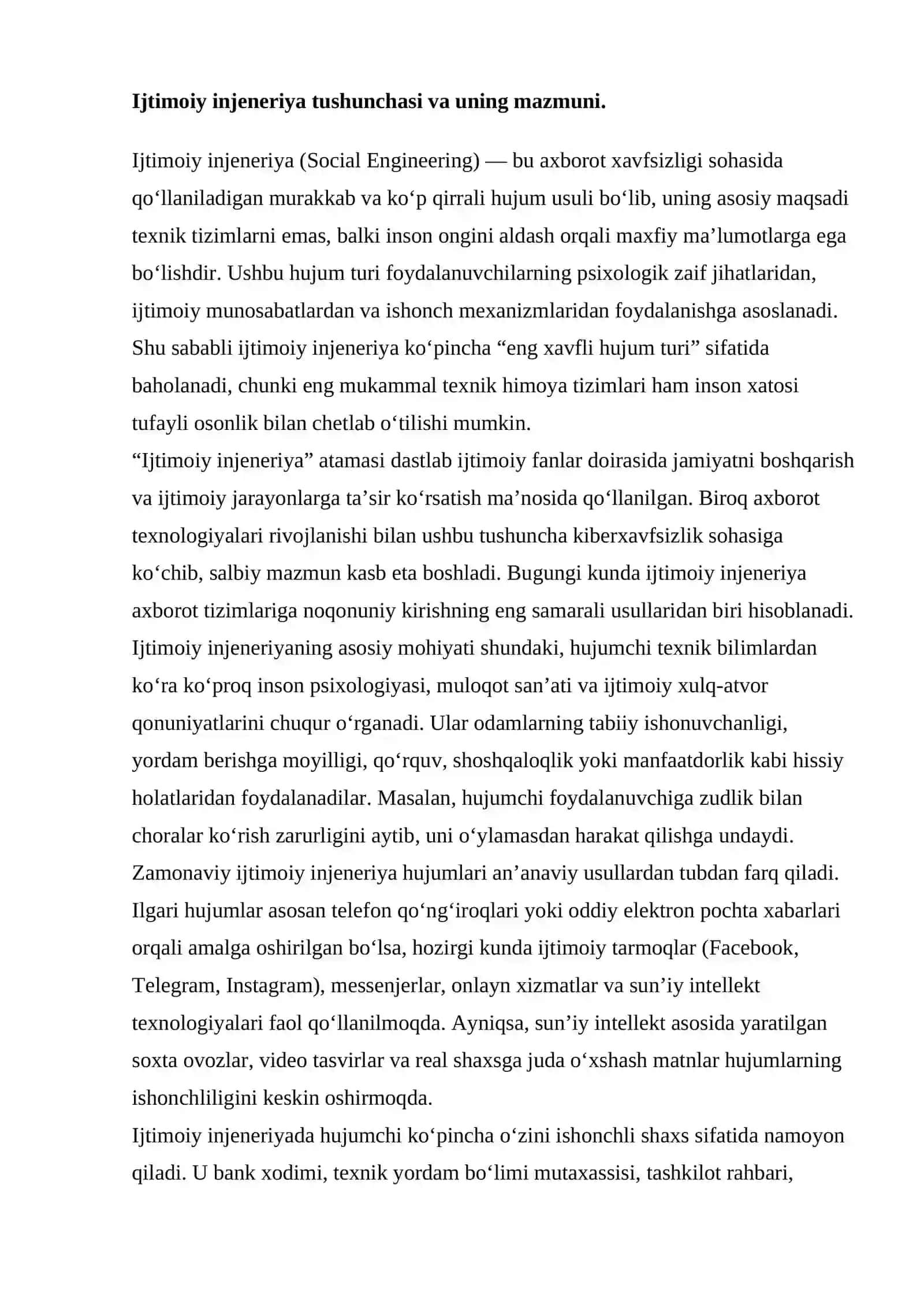 Ijtimoiy injeneriyada xujumlar tahlili 3