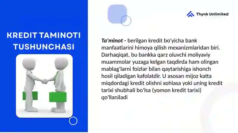 BIRLAMCHI VA IKKILAMCHI KREDIT TAMINOT 3