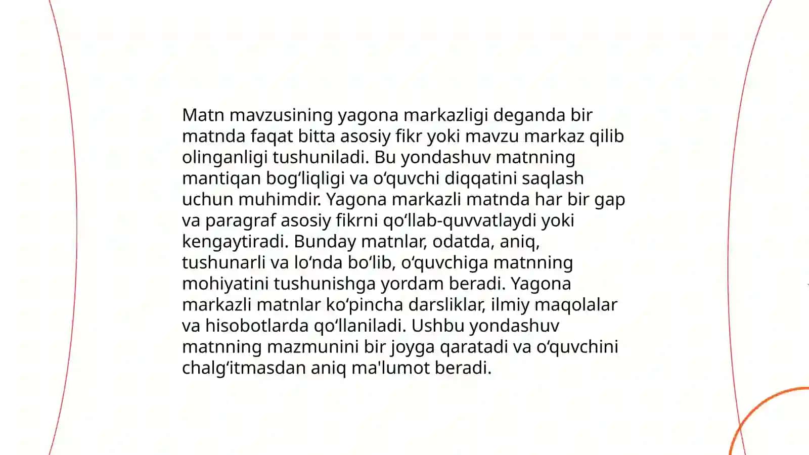 Matniy aloqalar, matn qismlarining bog'lanishi 3