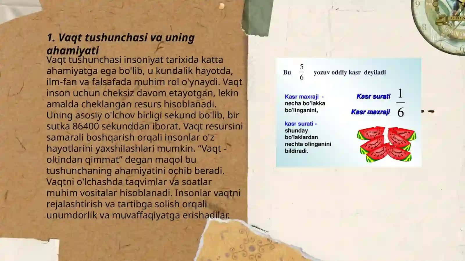 Vaqt tushunchasi va uning ahamiyati 3