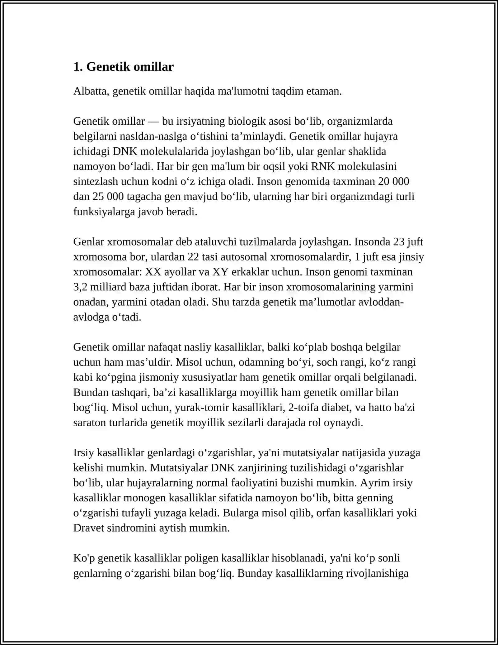 Genetik omillar 3