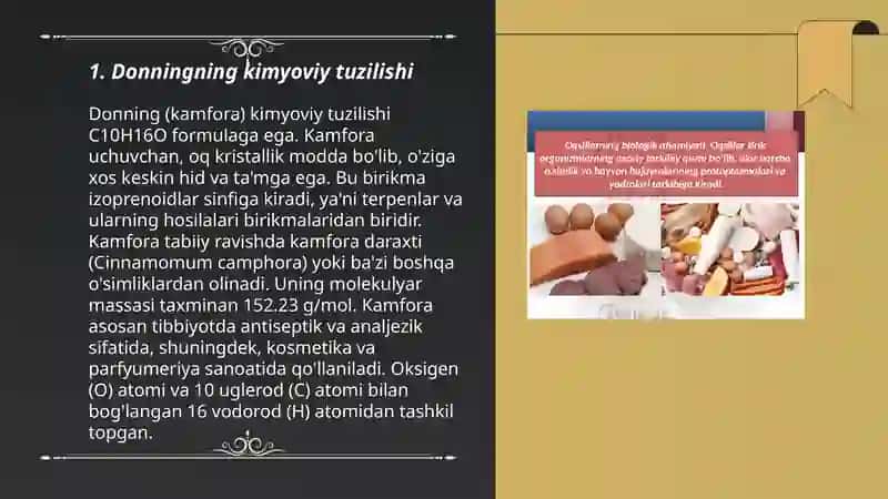 Donning tuzilishi va xossalari 3