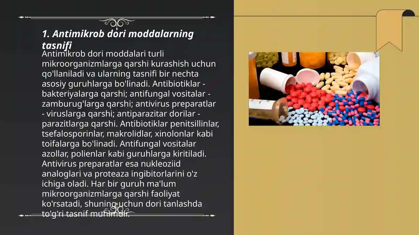 Hozirgi kunda qoʻllanilayotgan antimikrob dori moddalari farmakologiyasi 3