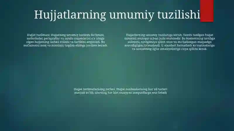 Umumiy Hujjat Boyicha Taqdimot 3