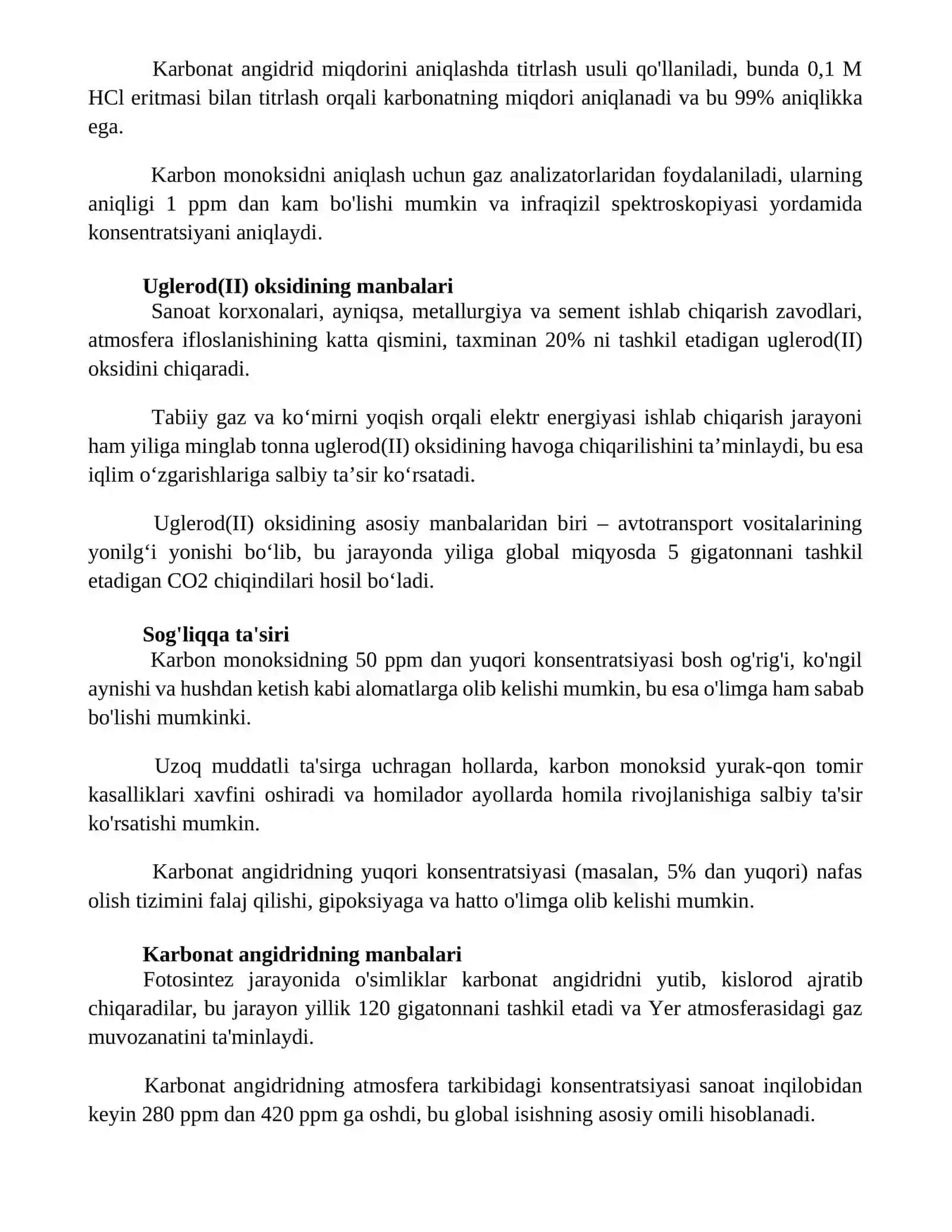 Uglerod uglerod oksidi.Karbanat angidred 3