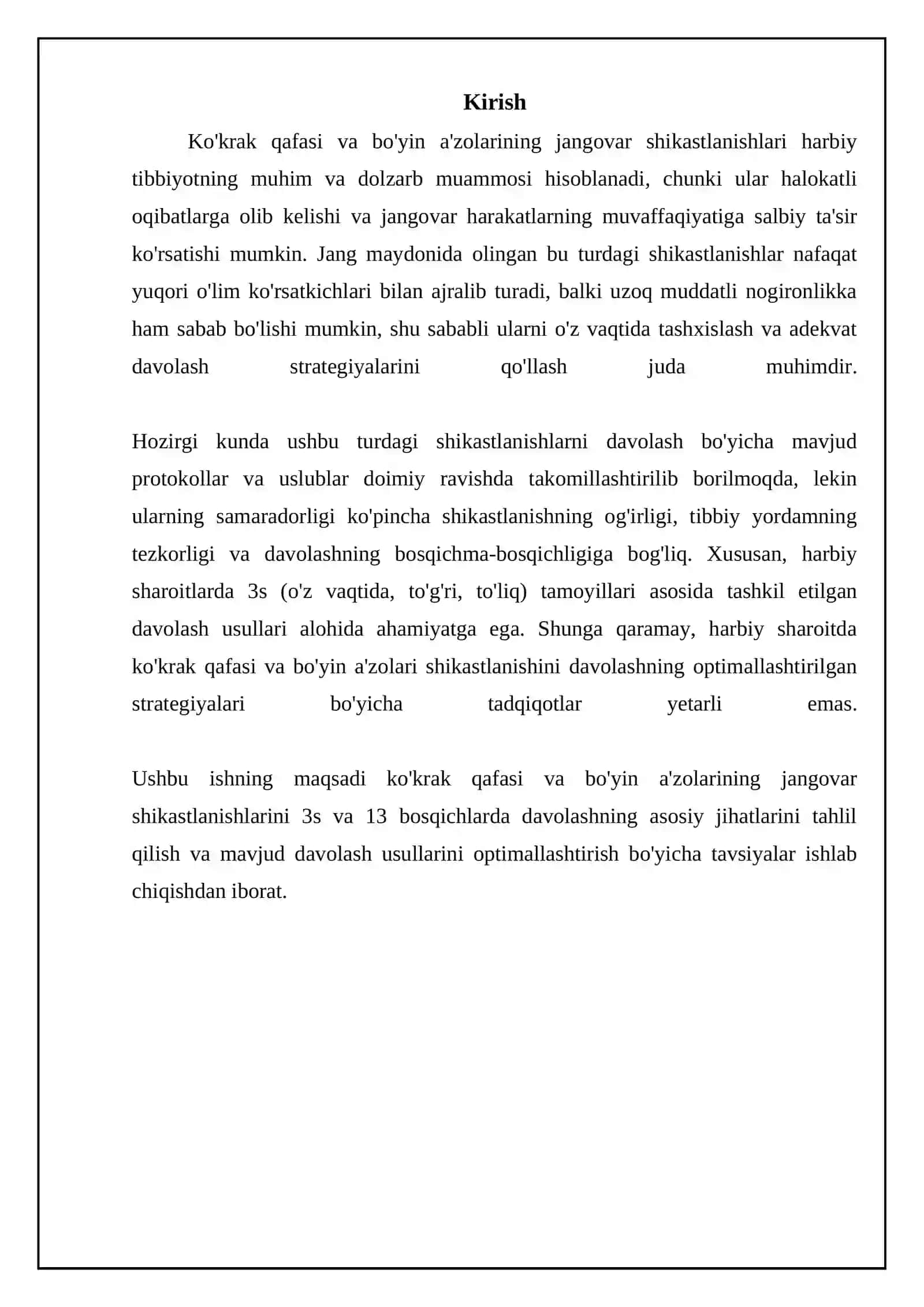 Ko'krak va Qorin A'zolarining Jangovar Shikastlanishlari 3