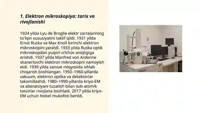 Elektron va skanerlovchi mikroskopiya 3