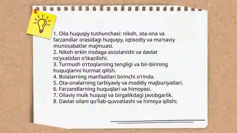 Oilaning huquqiy asoslari 3