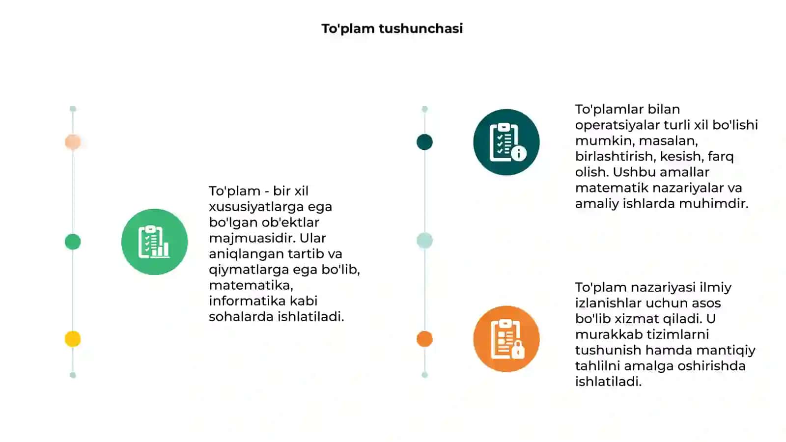 To'plamlar va ular ustida amallar 3