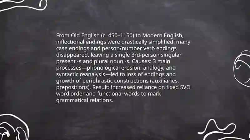 The new English morphology and changes in the system of english syntax 3