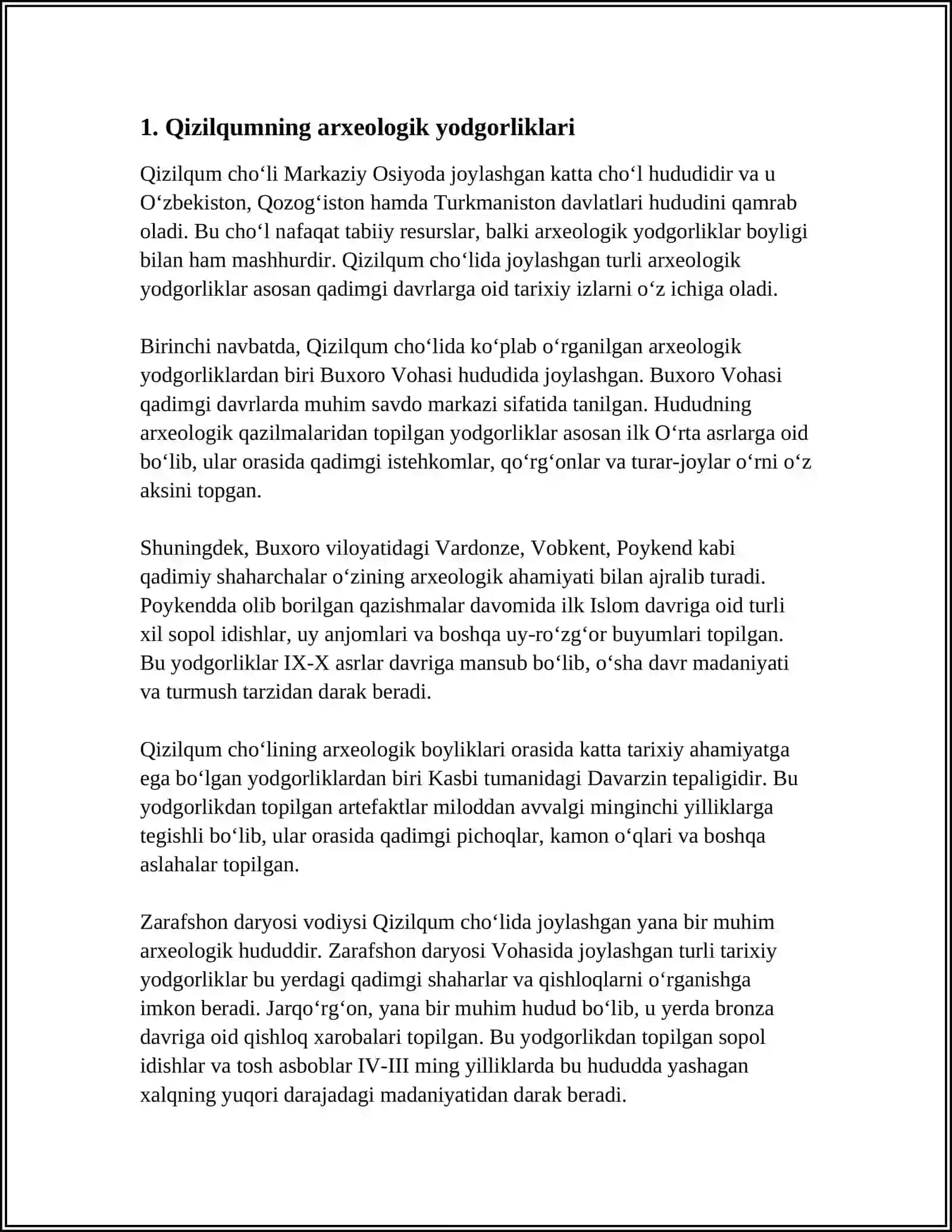 NAVOIY VILOYATIDAGI ARXEOLOGIYA YODGORLIKLARI 3