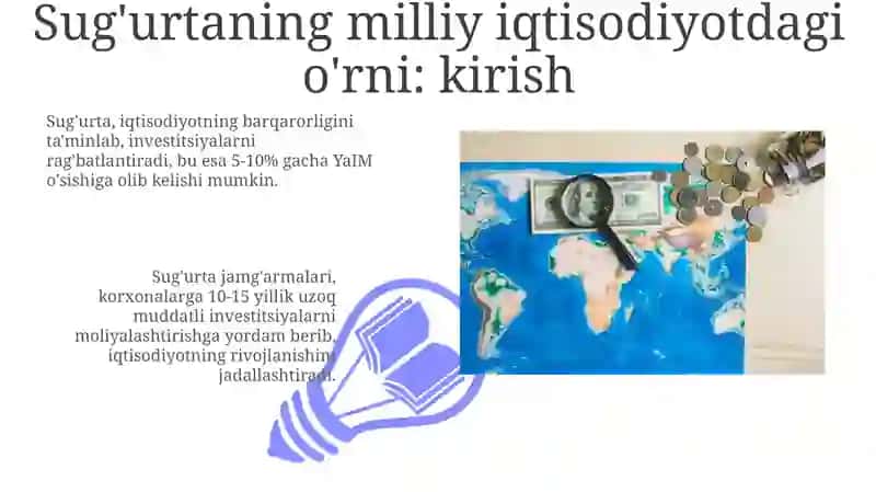 Sug'urta milliy iqtisodiyotdagi o'rni va funksiyalari 3