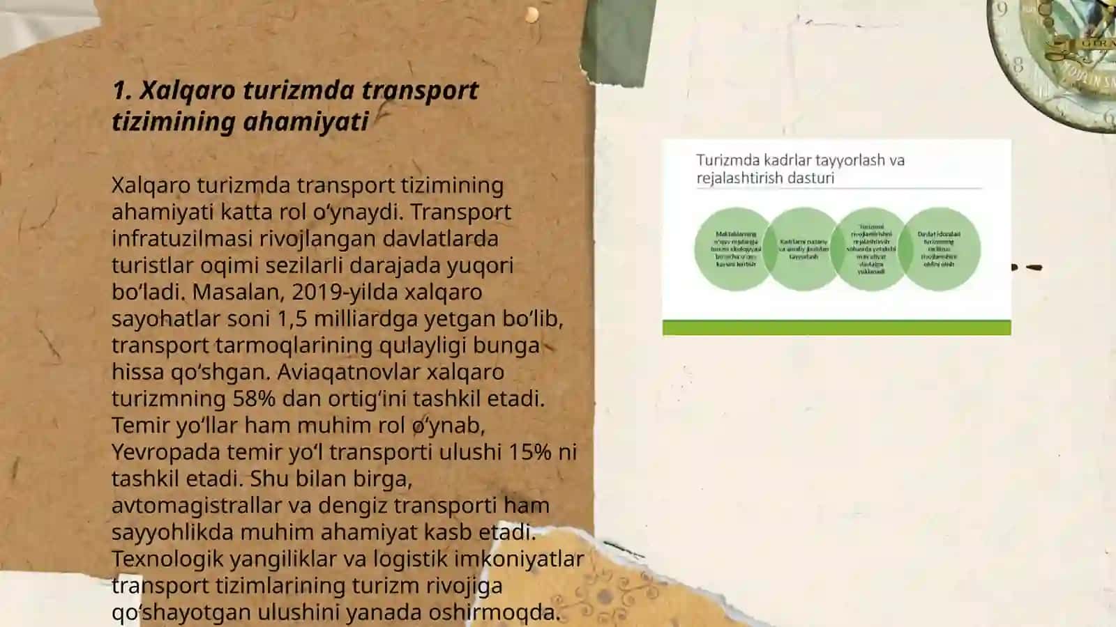 Xalqaro turizmda transport tizimining oʻrni 3