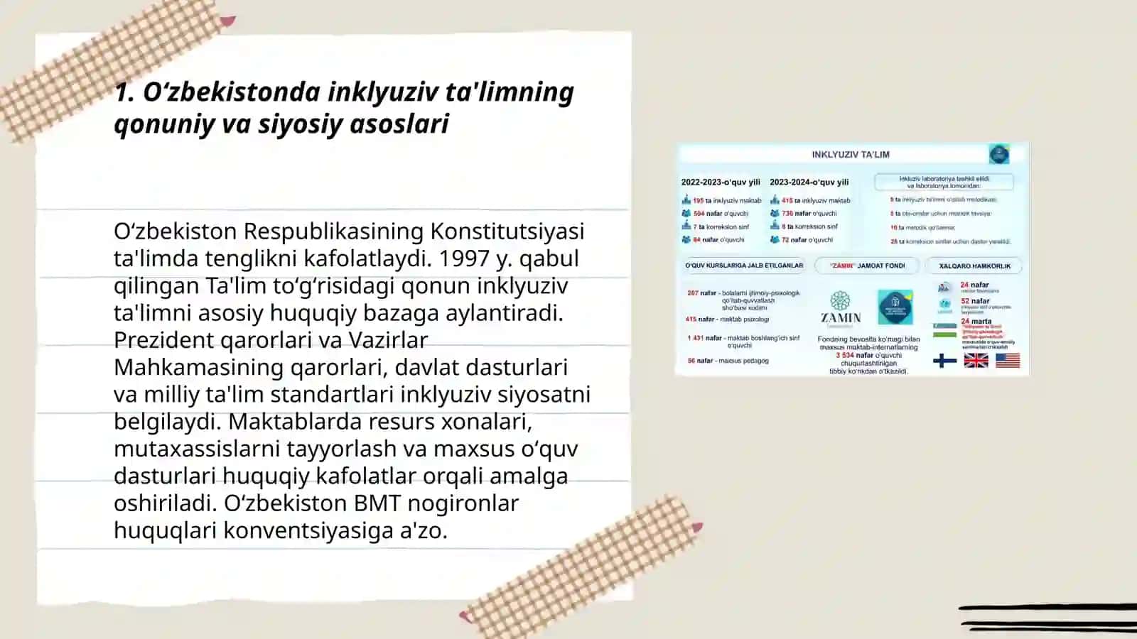 Òzbekistonda imkoniyati cheklangan bolalar uchun inklyuziv ta'lim 3