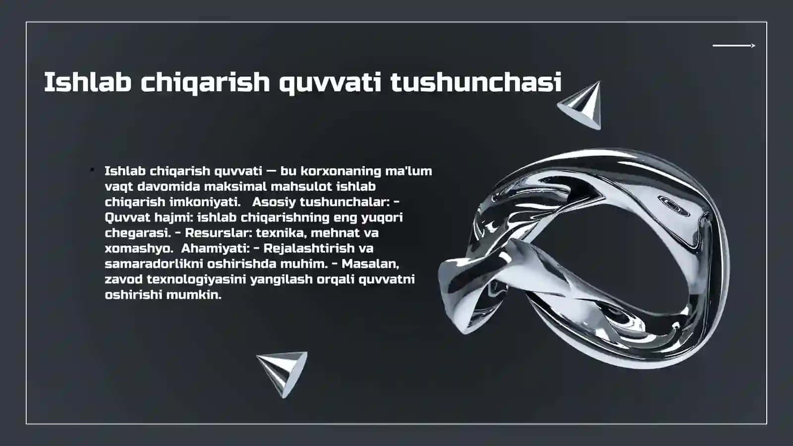 Ishlabchiqarish quvvatidan tahlili 3