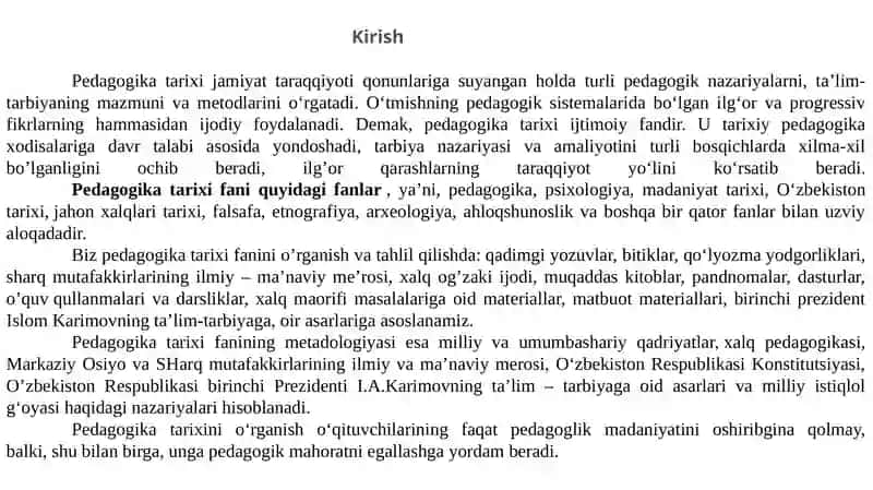 Pedagogika tarixi fan sifatida. Ibtidoiy jamoada tarbiya. Eng qadimgi davrlardan VII- asrgacha ta’lim-tarbiya 3