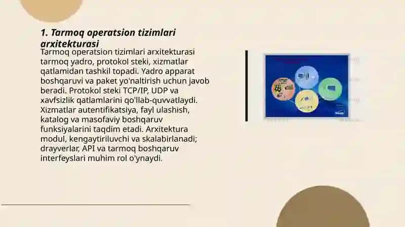 Tarmoq operatsion tizimlari 3