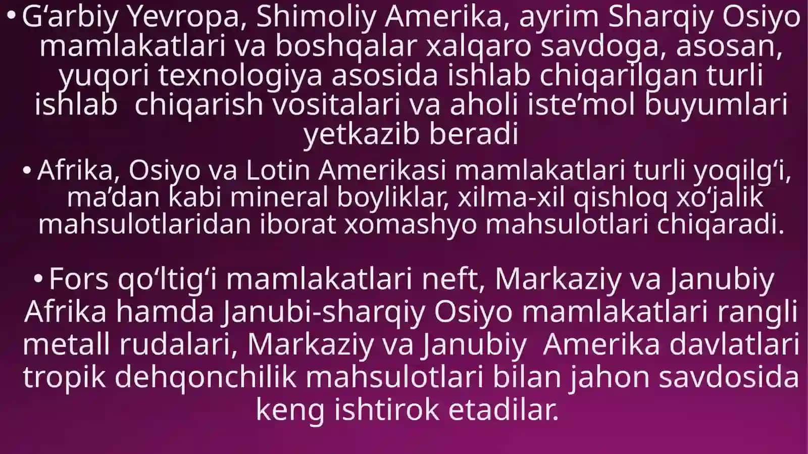 Xalqaro iqtisodiy aloqalar 3