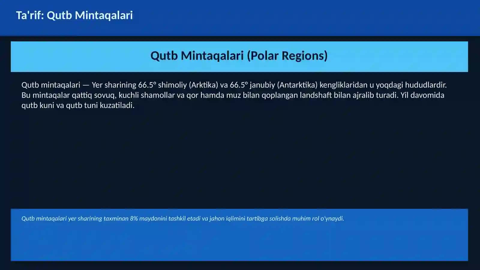 Qutb Mintaqalari 3