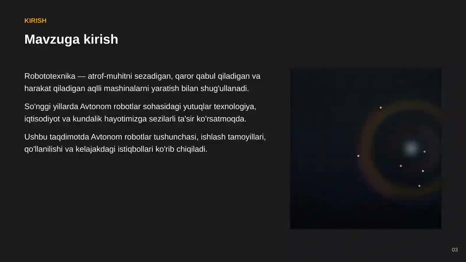 Avtonom robotlar: asoslari va qo'llanilishi 3