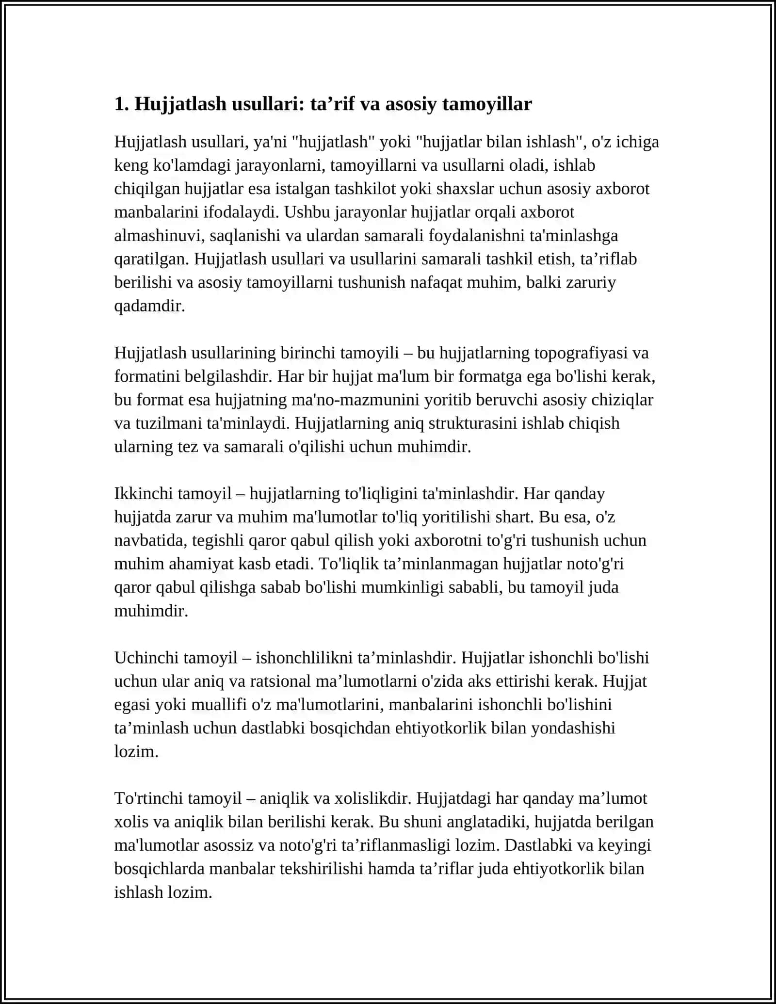 Hujjatlashtirish usullari 3