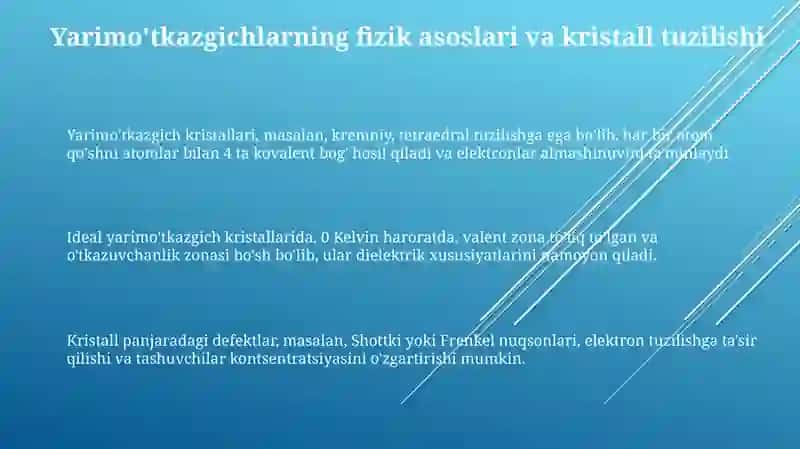 Yarimo'tkazgichlarning Fizikasoslarivaelektronqurilmalarda Giroli 3