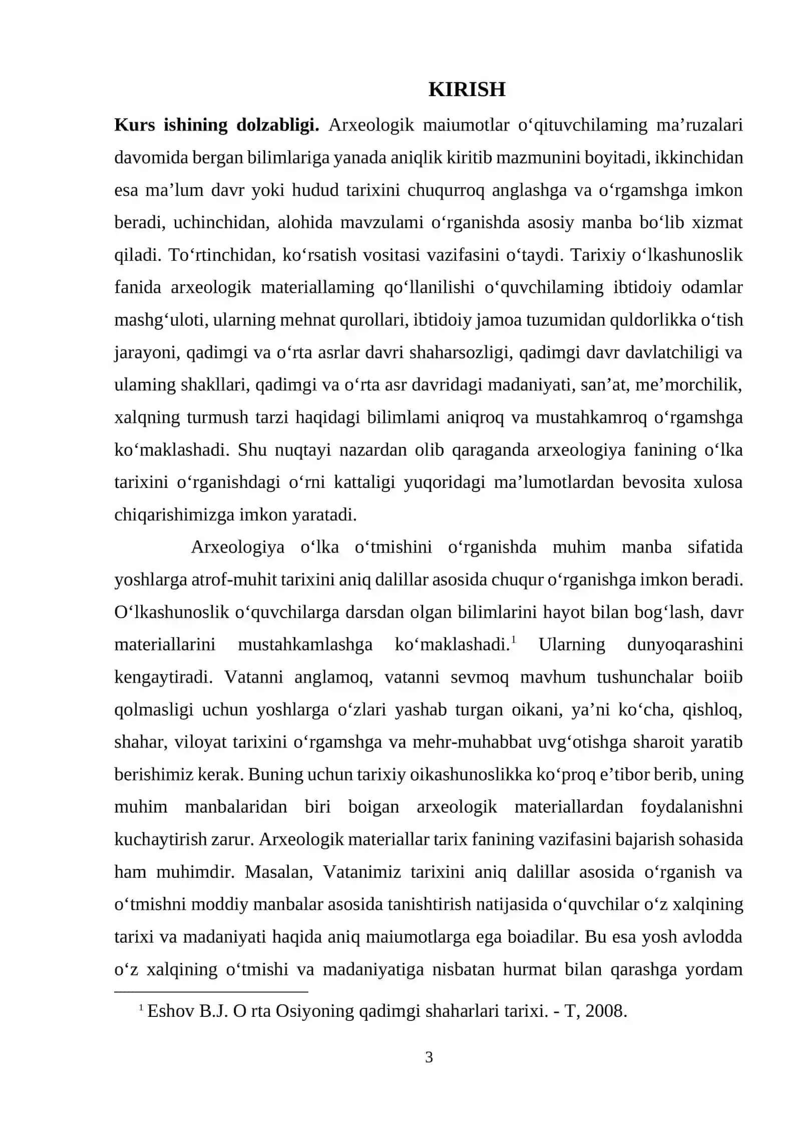 TARIXIY O‘LKASHUNOSLIKNI O‘RGANISHDA ARXIV MANBALARNING TUTGAN O‘RNI 3