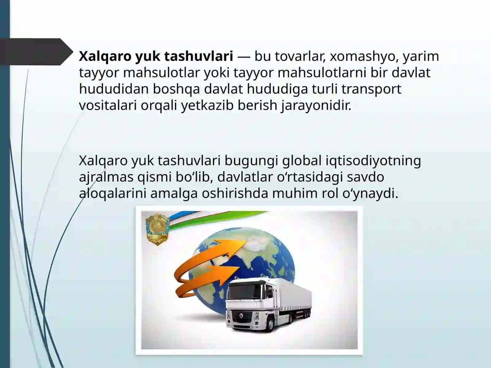 Xalqaro yuk tashuvlar 3