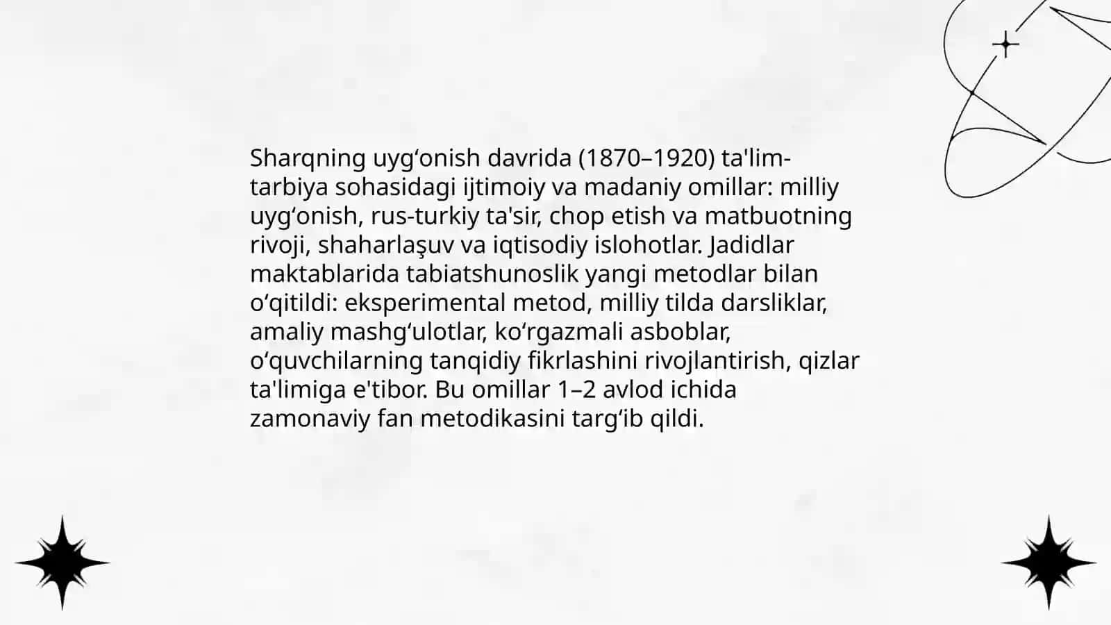 Sharqning uygʻonish davri va unda ta'lim tarbiya masalalarining rivojlantirilishi 3
