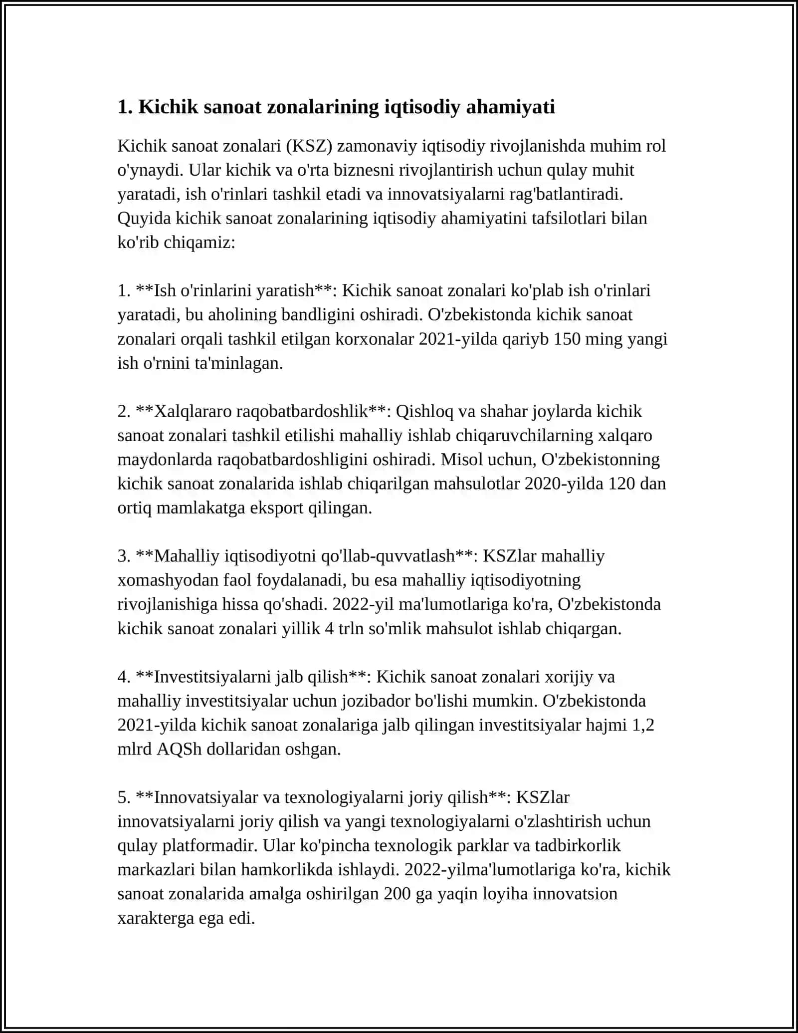 KICHIK SANOAT ZONALARI 3
