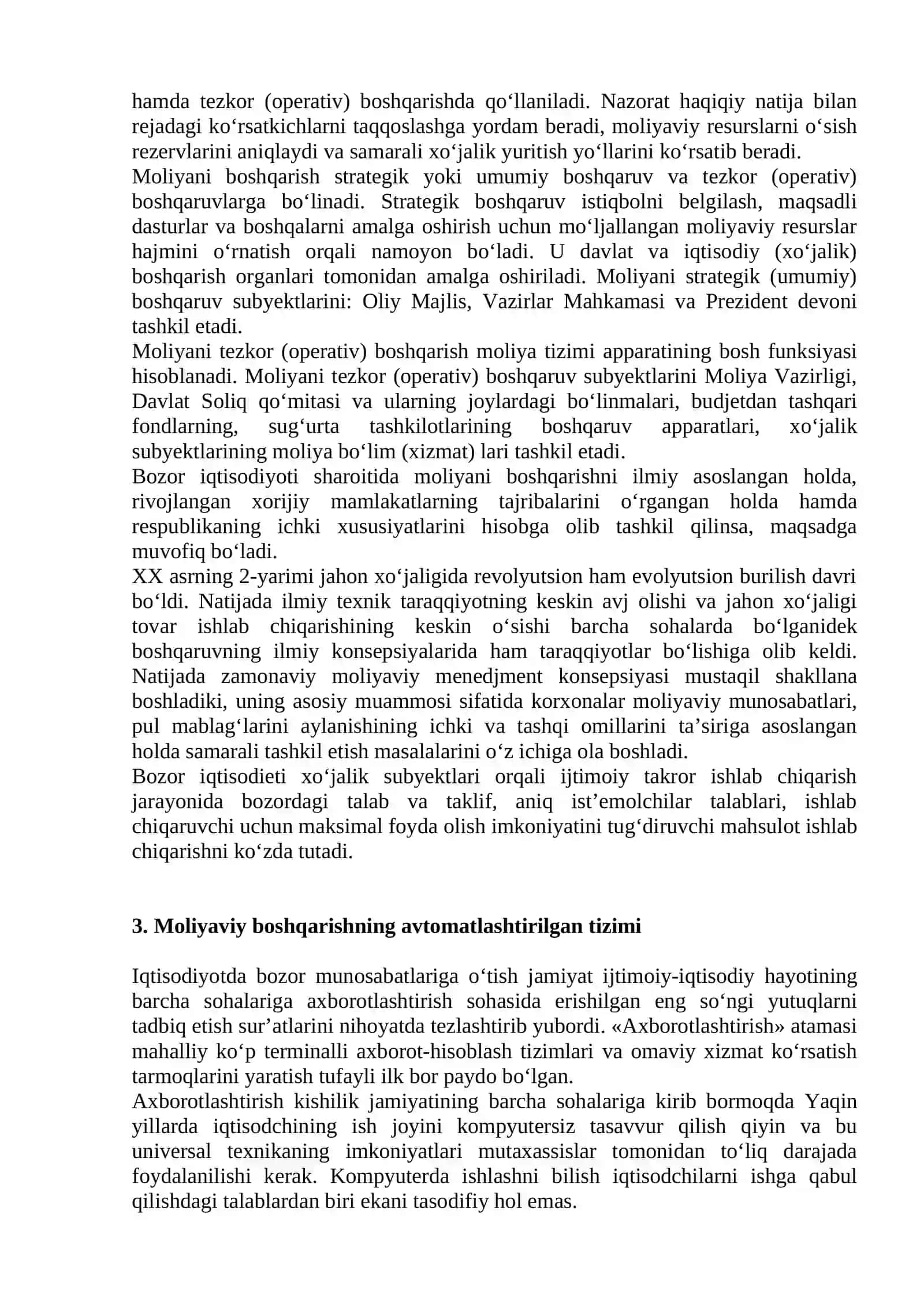 Moliyani boshqarish va nazorat 3