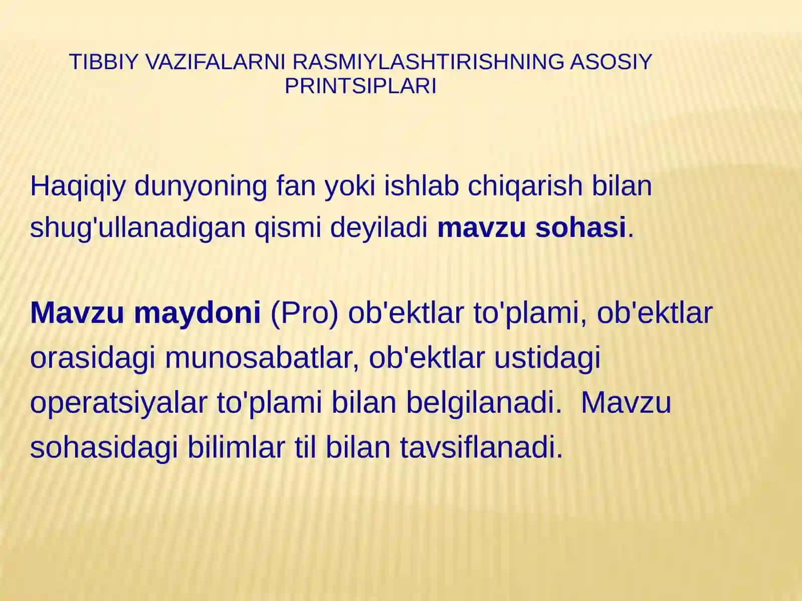 Dasturiy ta'minot. Tibbiy jarayonlarni rasmiylashtirish 3