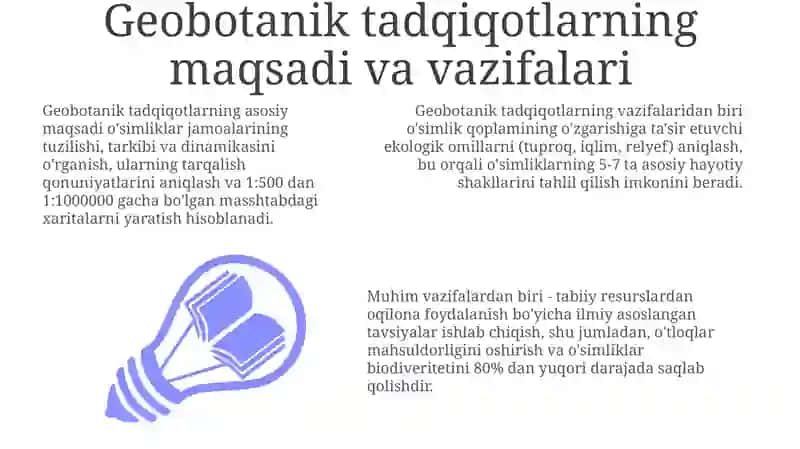 Geobotanik tekshirishlarni órganish uslublari 3