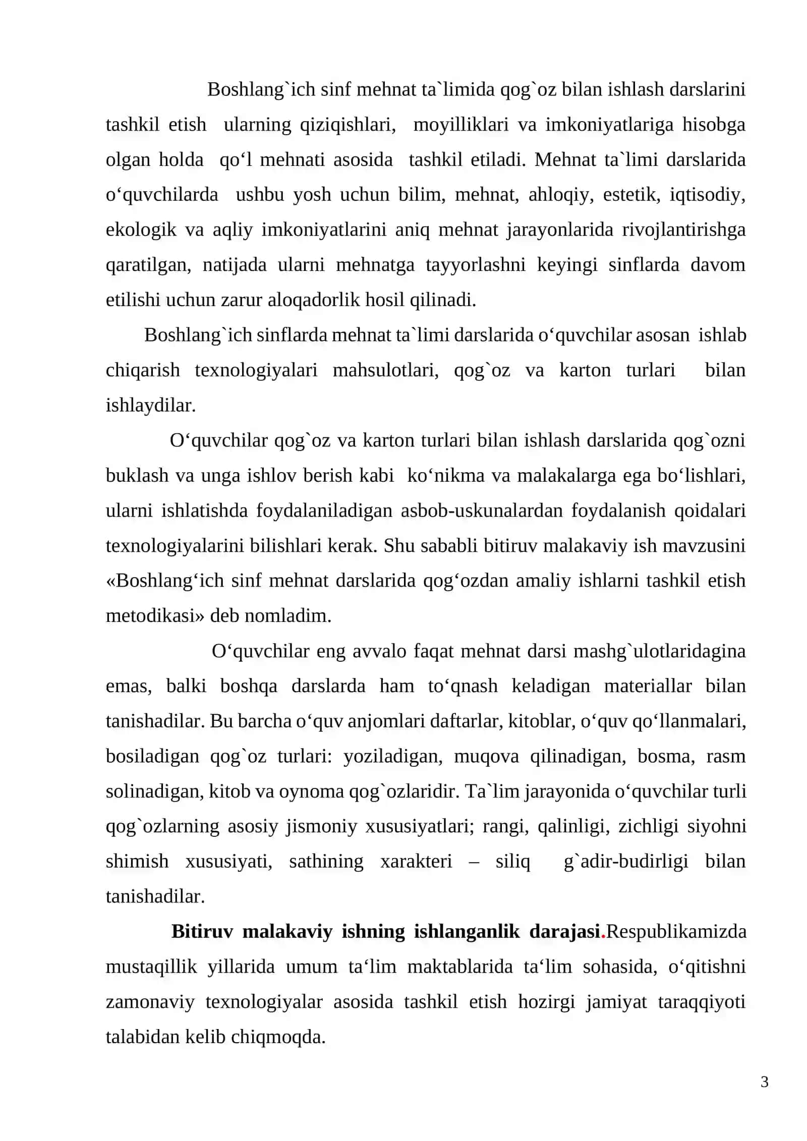 Boshlang`ich sinf mehnat darslarida qog`ozdan amaliy ishlar 3