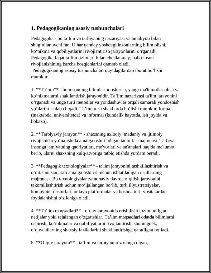 PEDAGOGIKANING UMUMIY ASOSLARI:SHAXSNING RIVOJLANISHI,TARBIYASI VA IJTIMOIYLASHUVI 3