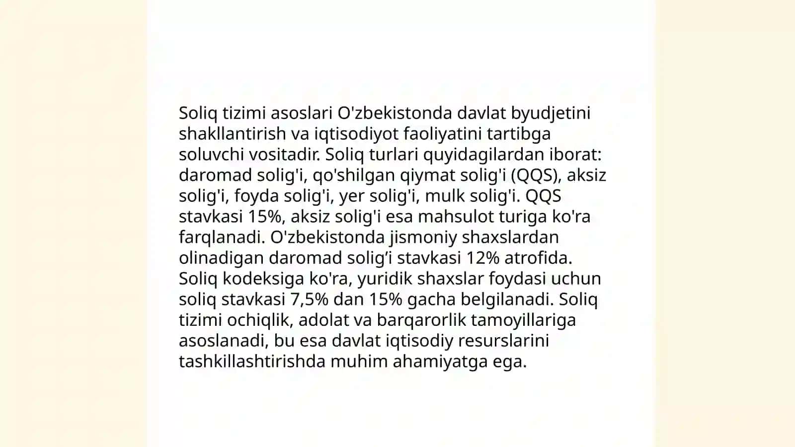 Soliq tizimi asoslari 3