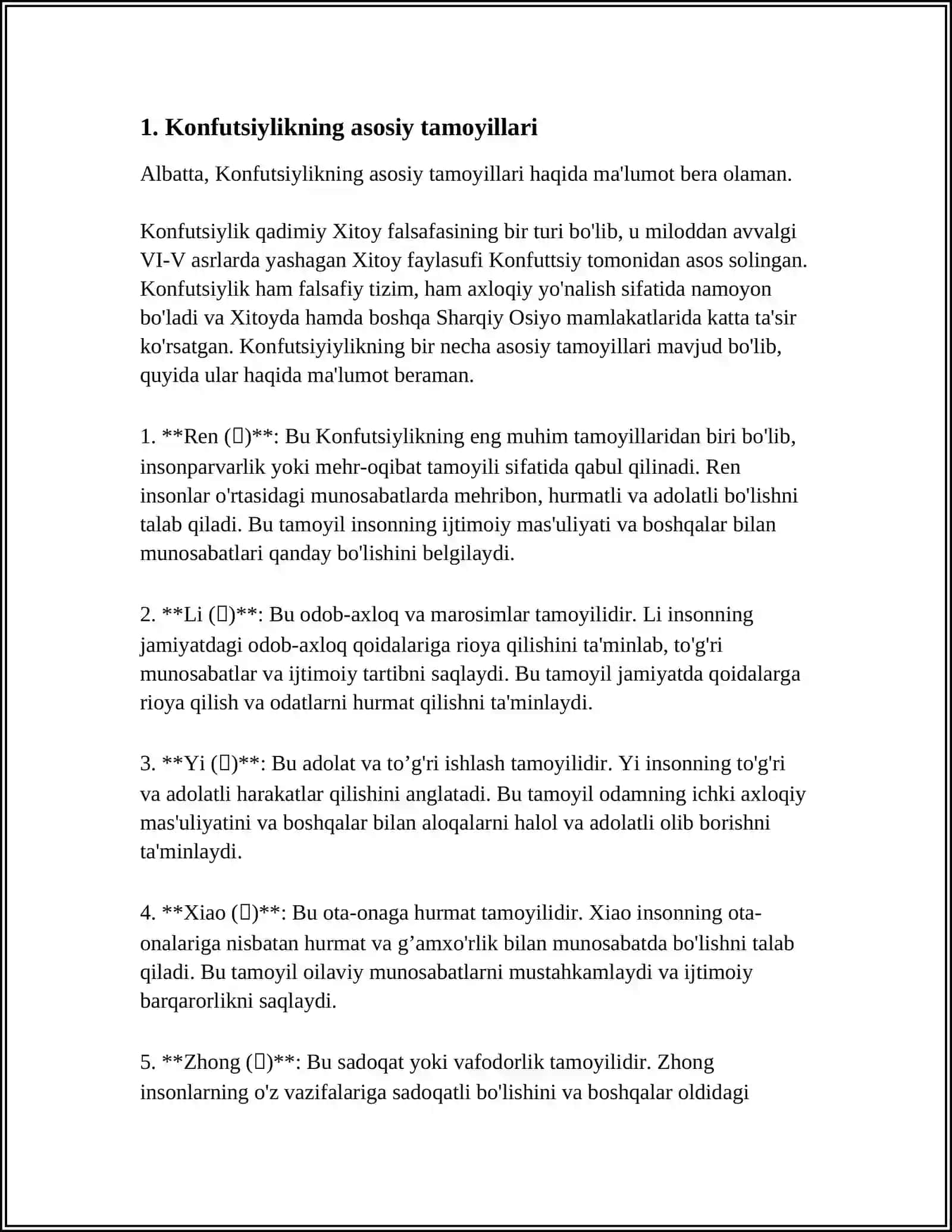 KONFUTSIYLIK TA'LIMOTI 3