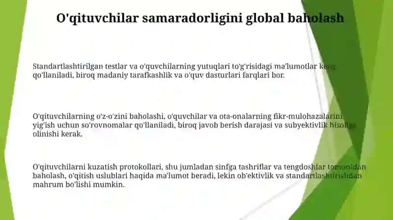Ta'lim sifatini baxolash boʻyicha xalqaro tadqiqotlar 3