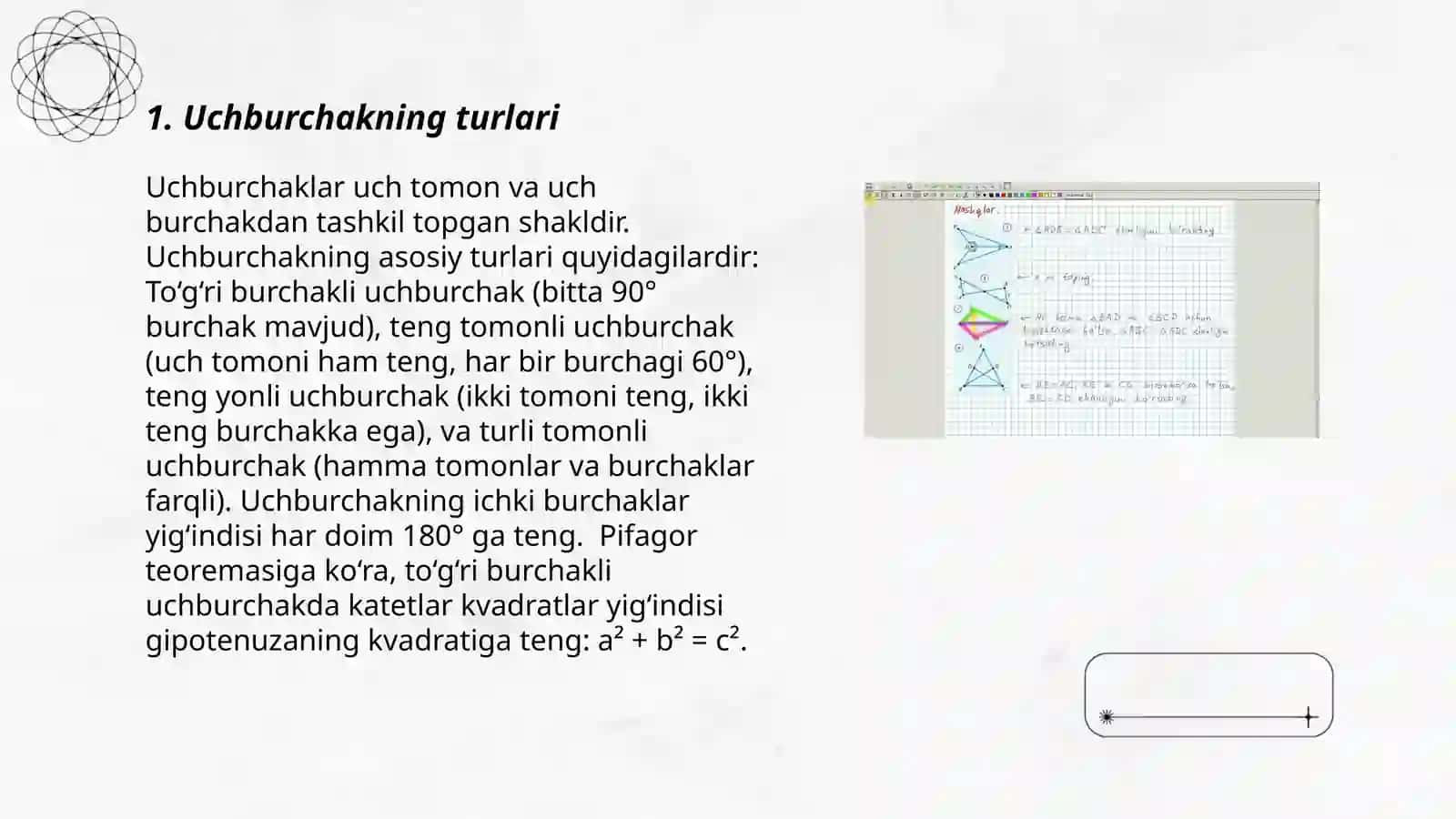 Uchburchaklar va ularning xossalari 3