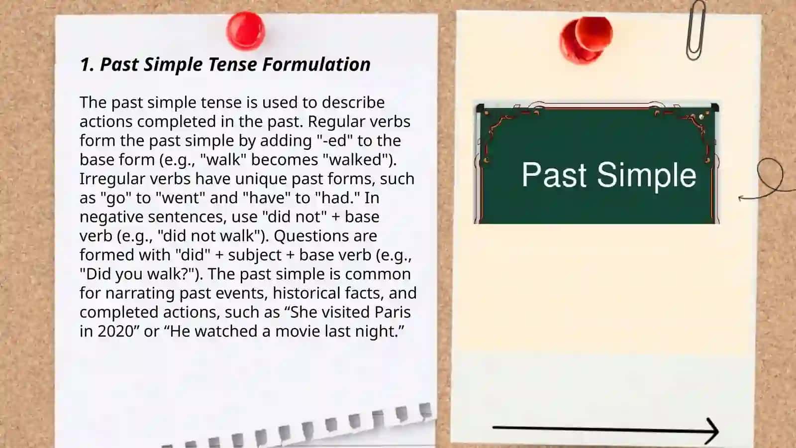 Past Simple Tense Formulation 3