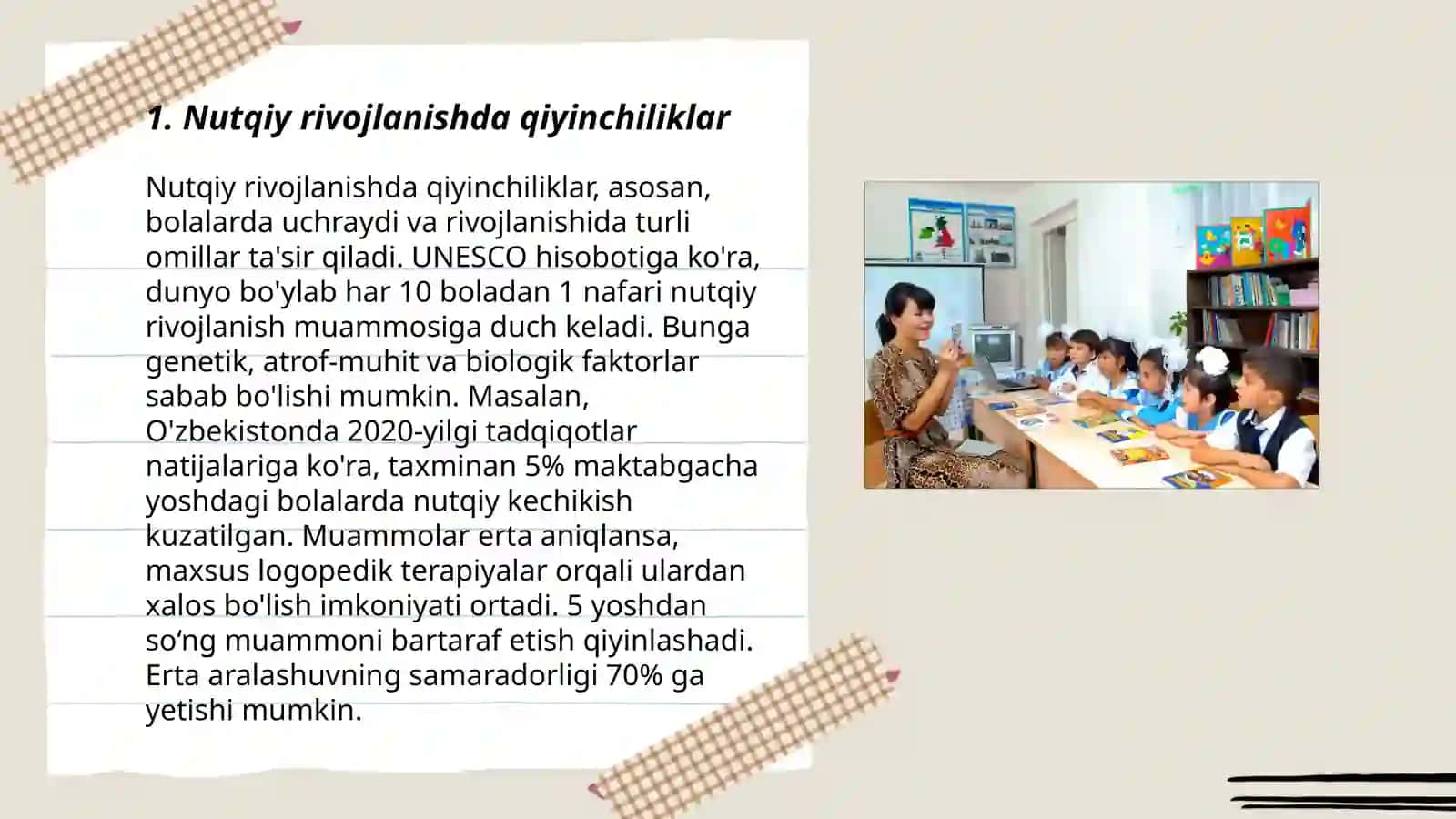 Nutqiy rivojlanishda qiyinchiliklar 3