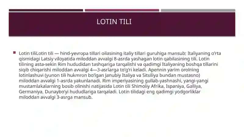 Lotin tili tarixi 3
