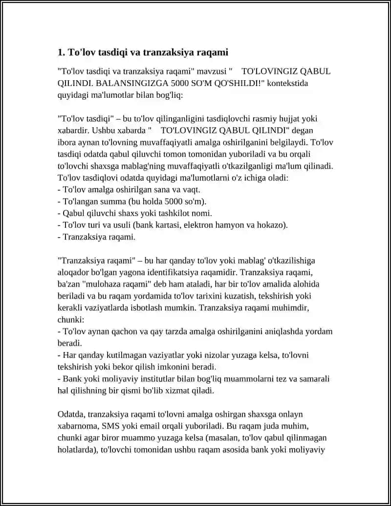 To'lov tasdiqi va tranzaksiya raqami 3