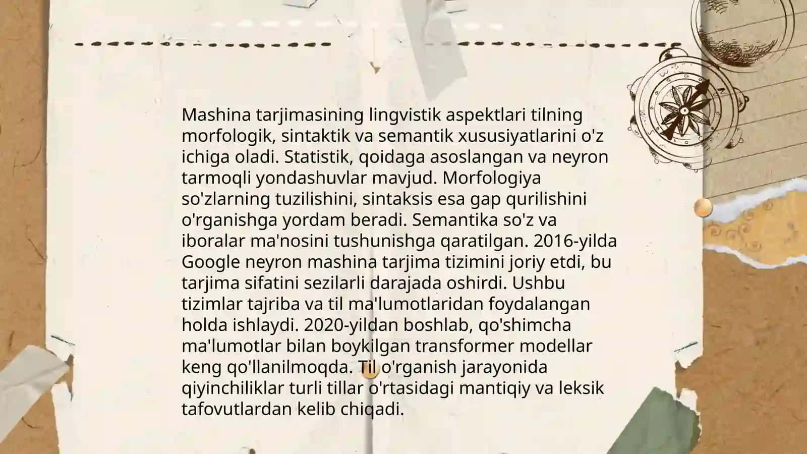 Mashina tarjimasining lingvistik muammolari 3