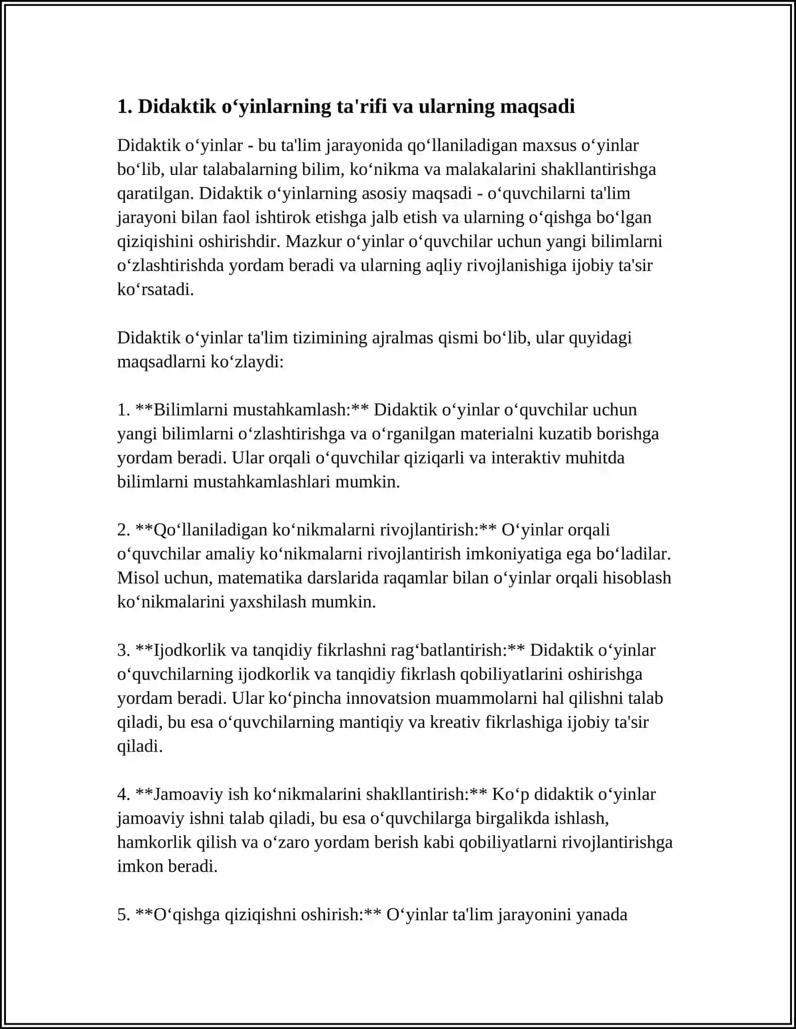 1-SINF ONA TILI DARSLARIDA DIDAKTIK ÒYINLARDAN FOYDALANISH 3